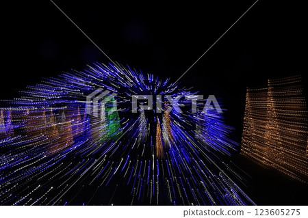 Colorful and calming illuminations that evoke another dimension Colorful and calming illuminations that evoke another dimension 123605275