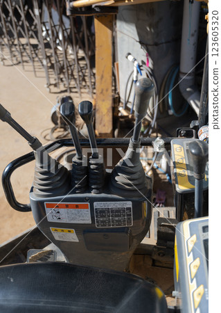 Shovel car's driver's seat 123605320