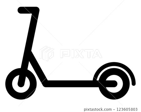 Electric scooter icon Electric scooter icon 123605803