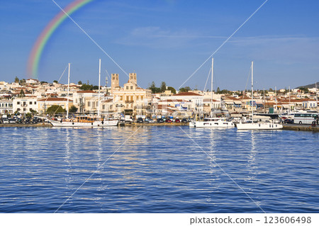 One-day cruise to the beautiful Aegean islands 123606498