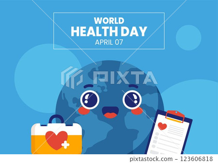 World Health Day Social Media Background Content Template Illustration World Health Day Social Media Background Content Template Illustration 123606818