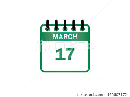 March 17 Calendar Date 123607172