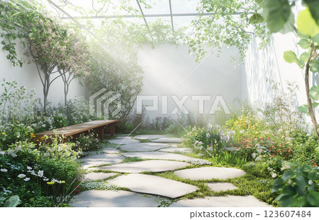 住宅形象：休閒小花園 123607484