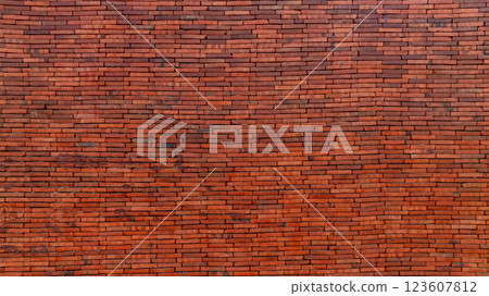 Red brick wall background texture, Textured background of brick wall, Grung wall from brick background texture wall background. 123607812