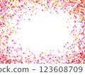 Paint-like dot background frame Paint-like dot background frame 123608709