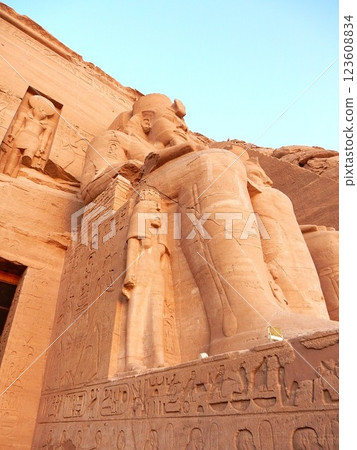 Ramesses II statue of the Abu Simbel Great Temple Ramesses II statue of the Abu Simbel Great Temple 123608834