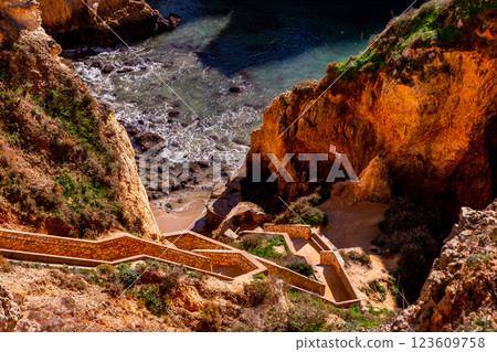 Ponta da Piedade cliffs, Algarve, Portugal Ponta da Piedade cliffs, Algarve, Portugal 123609758