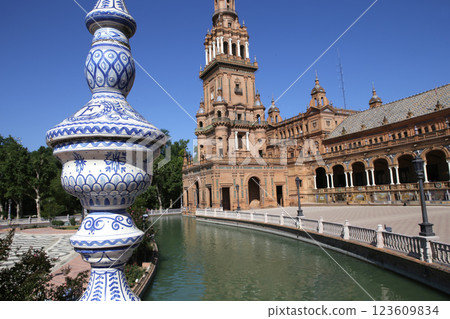 Plaza de Espana, Seville, Andalusia, spain 123609834