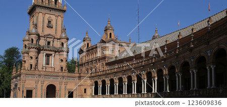 Plaza de Espana, Seville, Andalusia, spain 123609836