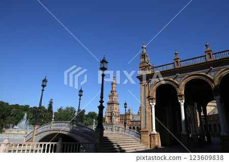 Plaza de Espana, Seville, Andalusia, spain 123609838