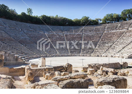 Theatre of Epidaurus, Peloponnese, Greece 123609864