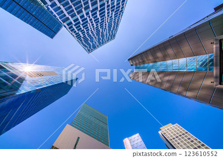 New view of Tokyo cityscape in Japan. Shibuya buildings reflecting sunlight. Akushu (birth), Hikarie, Stream… New view of Tokyo cityscape in Japan. Shibuya buildings reflecting sunlight. Akushu (birth), Hikarie, Stream… 123610552