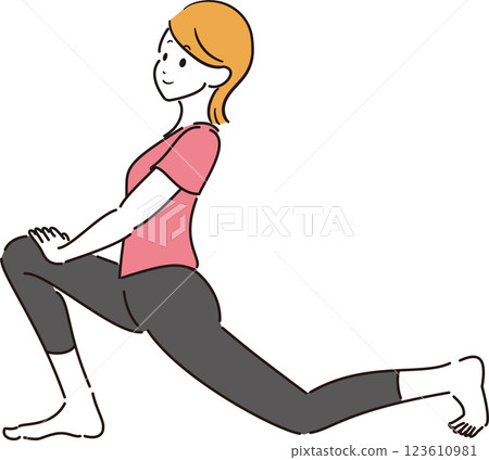 髂腰肌拉伸 123610981