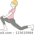 Iliopsoas Stretch Pastel Pink 123610984