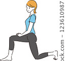 Iliopsoas stretch 123610987