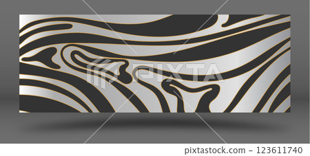 Luxury interior design, packaging, decoration or background. Smooth line shapes for creative creative style ideas 123611740