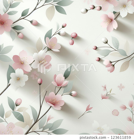 櫻花背景簡單 123611859