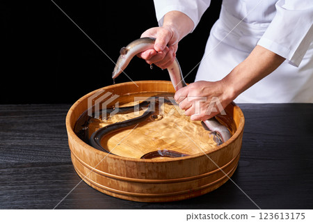 廚師捕鰻魚 123613175