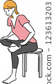 Buttocks Stretch 123613203