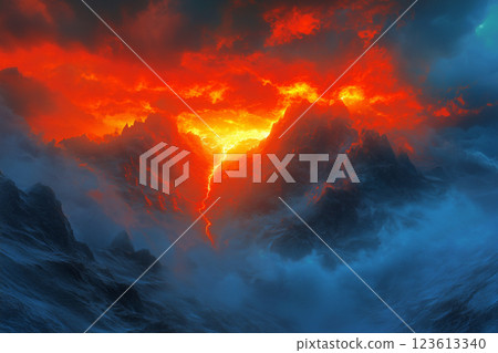 Lightning in extreme weather Lightning in extreme weather 123613340