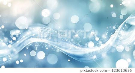 Abstract representation of flowing water with shimmering light effects creating a tranquil atmosphere 123613656