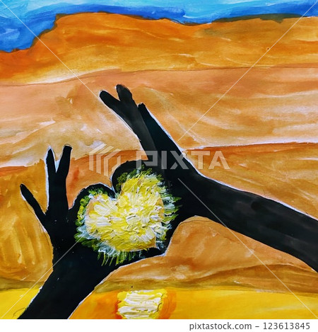 用手指表達愛意 123613845