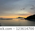 Beautiful sunset sea 2 123614700