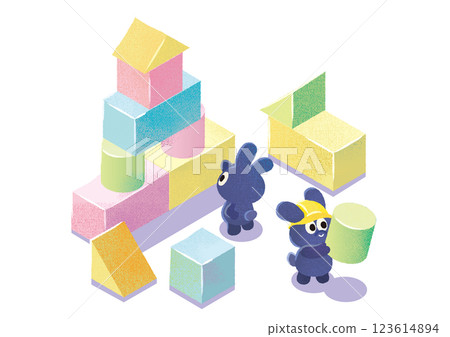 積木 play_transparent 背景 積木 play_transparent 背景 123614894