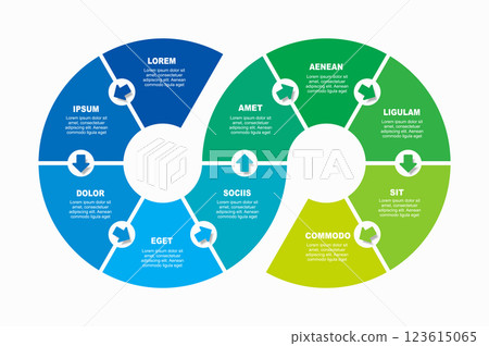 Infographic design template with place for your data. Vector illustration. 123615065