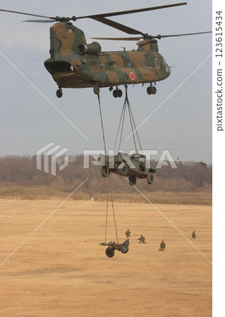 直升機吊運車輛 離島收復演習 離島防禦演習 123615434