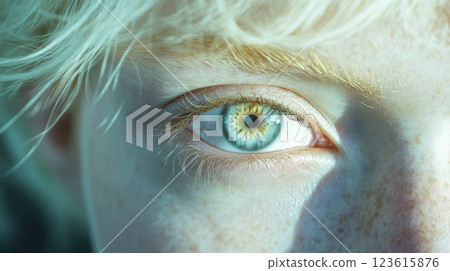Detailed eye close-up 123615876