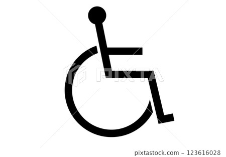 輪椅圖標 輪椅圖標 123616028