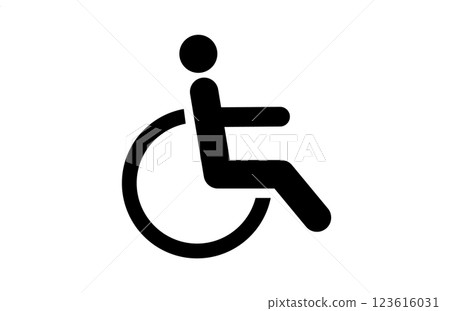 Wheelchair icon 123616031