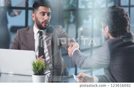 colleagues are ready to sign a contract colleagues are ready to sign a contract 123616092