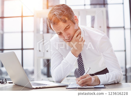 man lawyer professional hand businessman office signature document business contract group. Generative AI. man lawyer professional hand businessman office signature document business contract group. Generative AI. 123616228