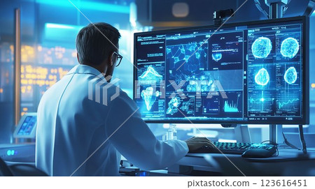 研究人員使用醫療人工智慧進行的分析工作 123616451