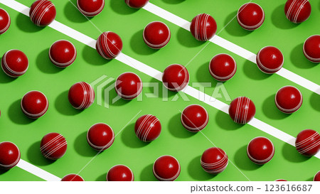 Cricket Seamless Pattern, 3D illustration Background for advertising and wallpaper in sports and cricket scene. 3D rendering in decorative concept. Cricket Seamless Pattern, 3D illustration Background for advertising and wallpaper in sports and cricket scene. 3D rendering in decorative concept. 123616687