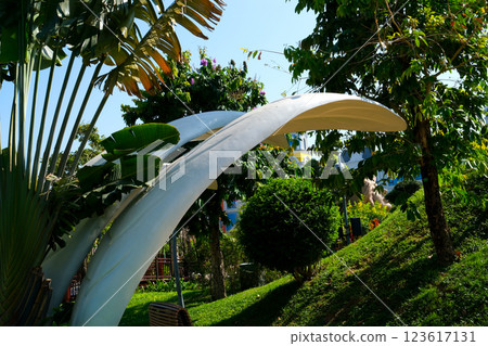 Phu Quoc Island Vietnam Colorful buildings like in Venice Italy , Vietnam Grand World Phu Quoc. famous entertainment, entertainment and shopping 123617131