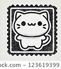 時尚貓圖標 123619399