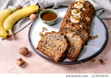 Home made banana bread Home made banana bread 123619559