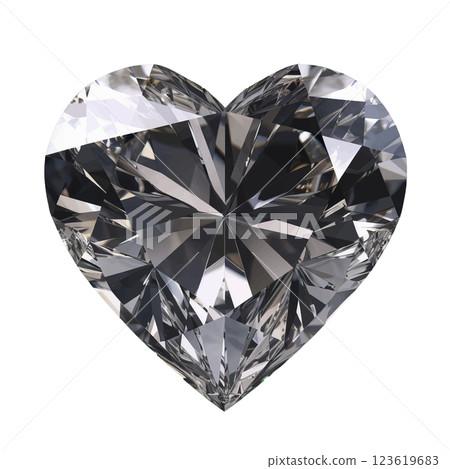 Heart-shaped diamond, 1 birthstone 123619683