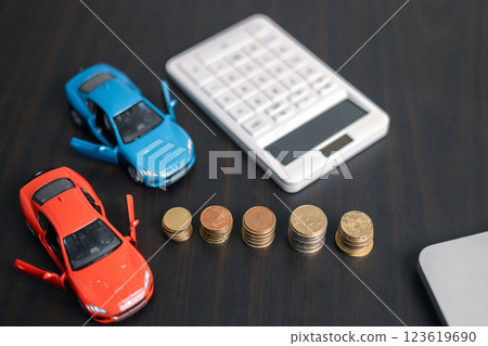 Finance bank tax expense accounting budget money businessman hand for Business expense analysis saving use car Financial calculate accountant close up calculator with graph chart write office desk 123619690