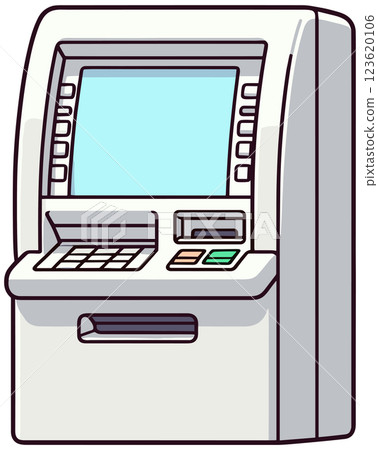 簡單 ATM 機的插圖 123620106