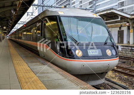 雨中停在名古屋月月台的383系特快信濃號 雨中停在名古屋月月台的383系特快信濃號 123620156