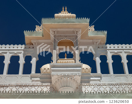 Exterior of the City Palace in Udaipur - India Exterior of the City Palace in Udaipur - India 123620650