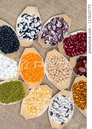 mix of beans close up mix of beans close up 123620775