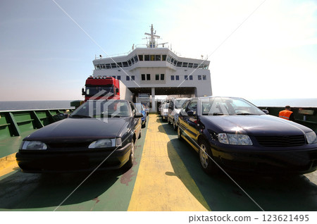 Cars on ferry Cars on ferry 123621495
