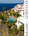 Hotel, pool and ocean 123621539