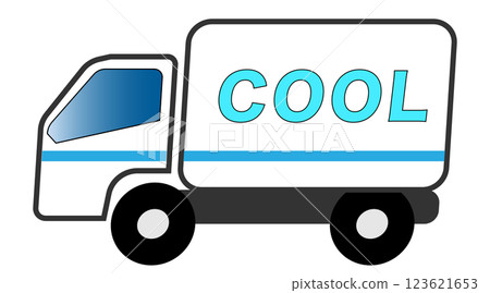 Cool delivery truck 123621653