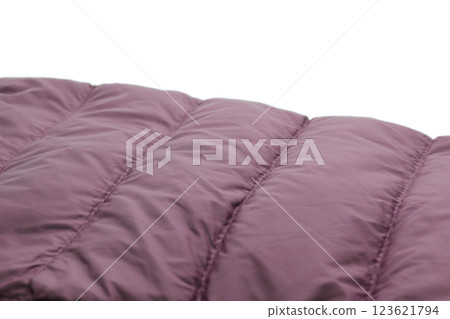 Lightweight, warm and comfortable purple down jacket 123621794